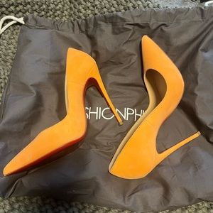 Orange Christian louboutin